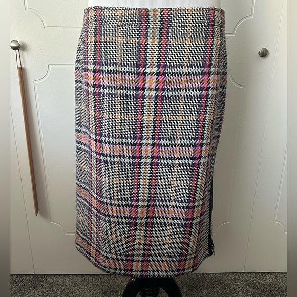 Halogen Multicolor Plaid Pencil Skirt - Picture 9 of 10